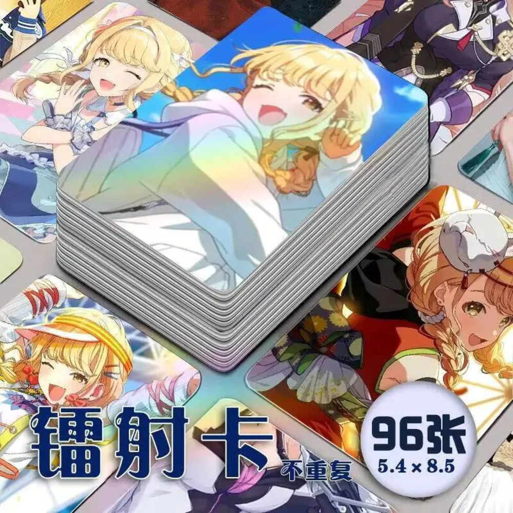 

96 шт. Gakuen IDOLM @ STER Kotone Fujita аниме лазерный косплей закругленные углы ЛОМО-карта рождественские подарки для девочек