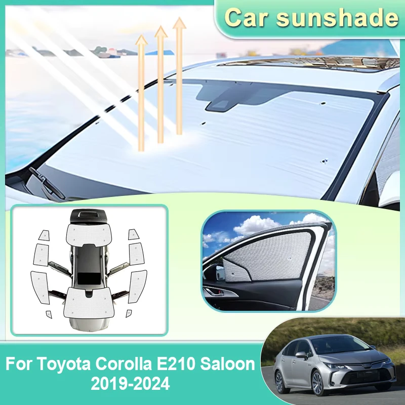 Car Windshield Visor For Toyota Corolla E210 Saloon Version 2019-2024 Full Windows Sun Protection Anti UV Sunshade Accessories