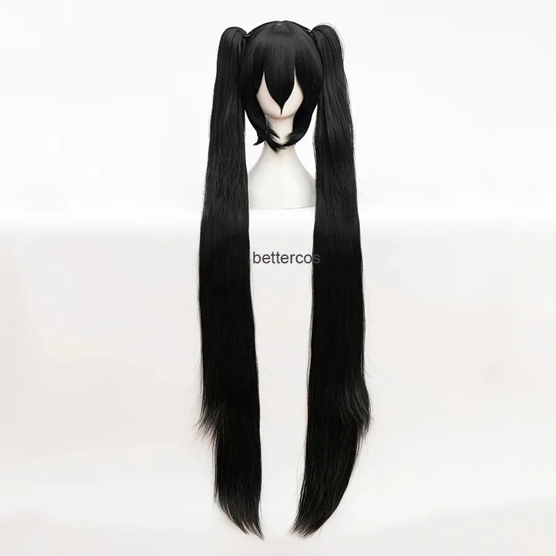 

Высокое качество Vocaloid Miku косплей парик длинные термостойкие синтетические заколки для волос хвостики парики + шапочка для парика