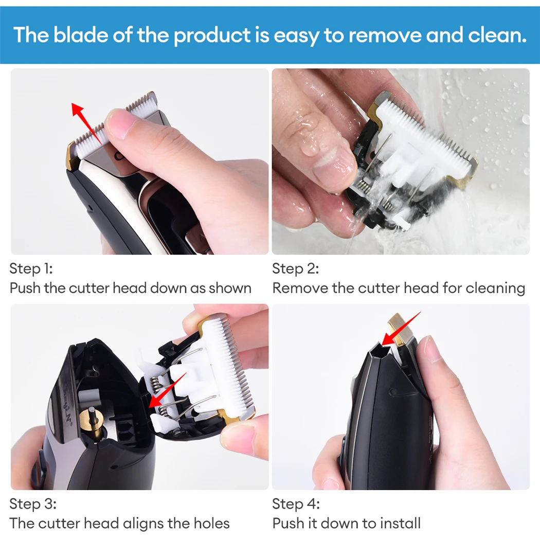 Ckeyin tagliacapelli professionale tagliacapelli uomo tagliacapelli tagliacapelli tagliacapelli elettrico tagliacapelli taglio di capelli strumento barbiere