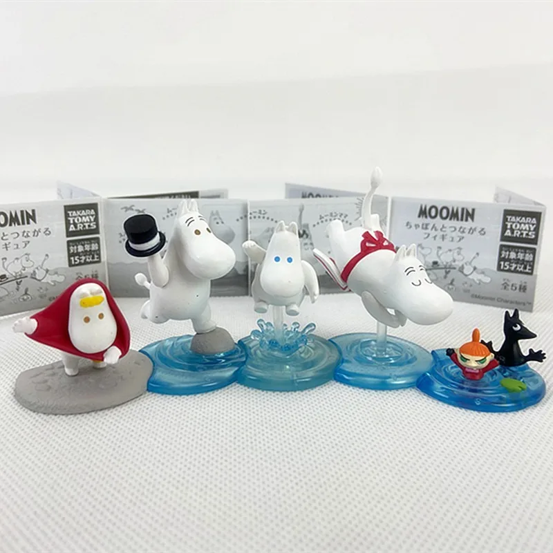 

Muming Clan Hippopotamus Elf Riverside Play Series Anime Figure Sit in Rows Action Figure Toys for Boys Girls Kids Gift