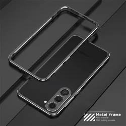 For Samsung Galaxy S25 S23/S23+/S23 Ultra/S24 Ultra Aluminum metal bumper Frame Slim Cover phone case With carmera Protector