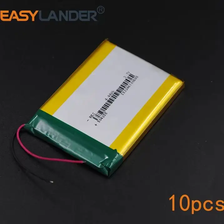 

10PCS/Lot 3.7V 1200mAh 504255 Rechargeable Lithium Li-ion Polymer Battery Lipo Batteries
