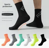 1/6 Pair Of Running Socks For Men And Women Crew Fitness pressure socks Sports Bright Color Breathable Marathon Basketball Sock