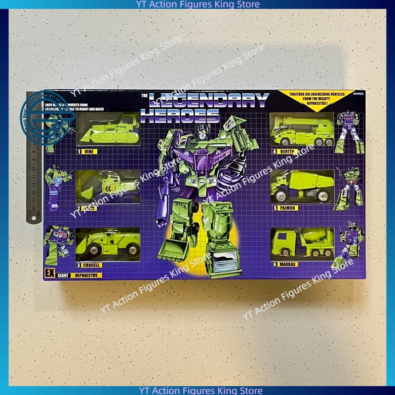 In Stock Guochuang Mecha NEWAGE Small-Scale Transforming Toy NA H34EX Hercules Toy Color Collectible Gift Box Collection Gift