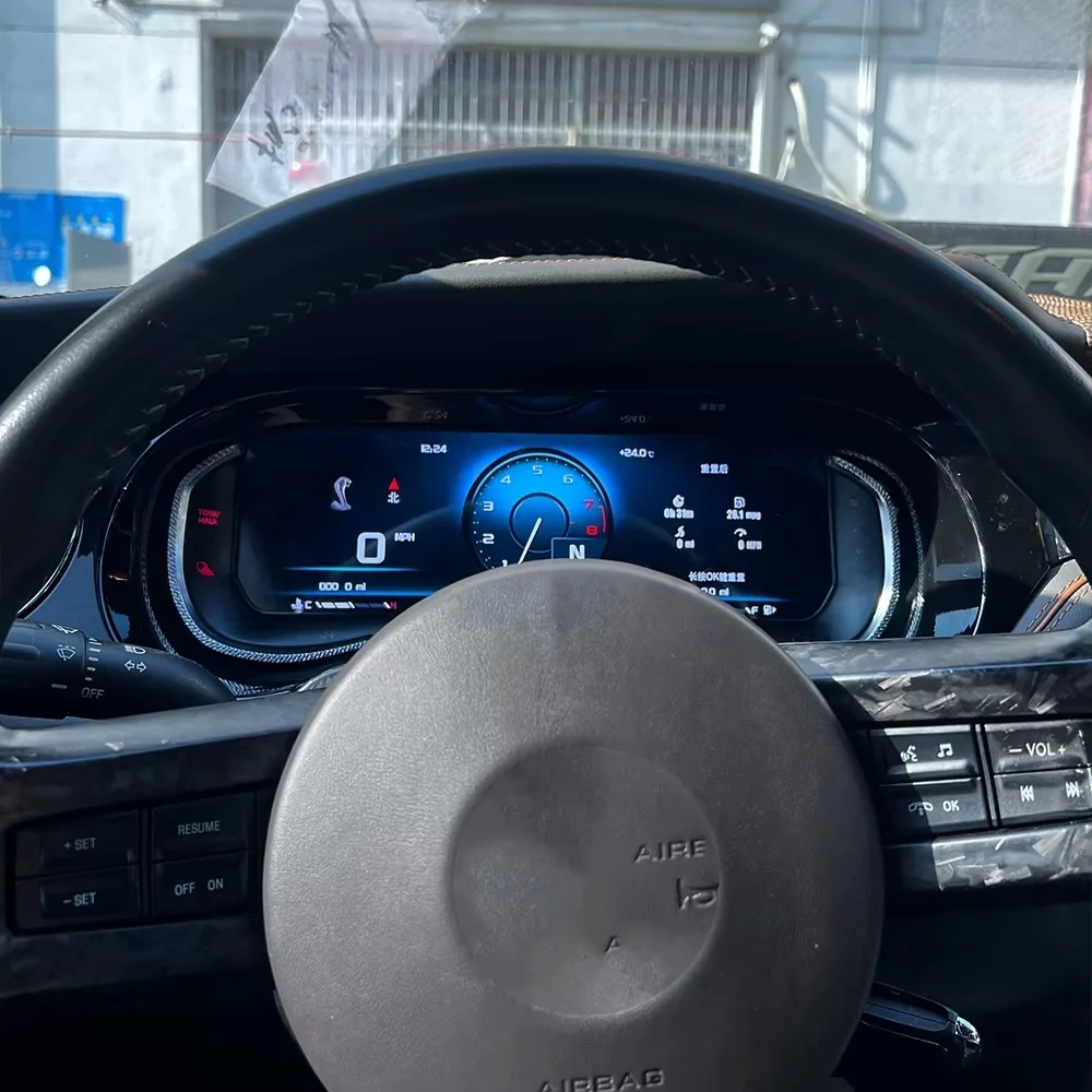 Car Digital Cluster For Ford Mustang Shelby GT 500 2009-2013 Dashboard  Speedometer Carplay Navi LCD Instrument Panel  Head Unit
