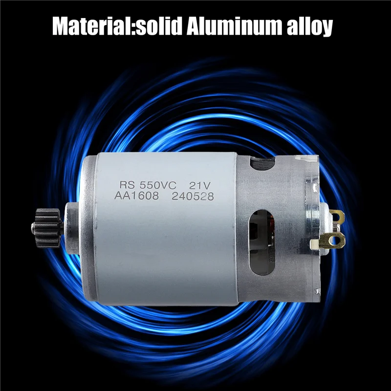 Promocja! Silnik DC 21V RS550 14 Zębów Koło Zębate 9,5 mm Do Mini Piły Łańcuchowej Silnik Elektryczny Wiertarka Akumulatorowe Narzędzie Elektryczne Akcesoria