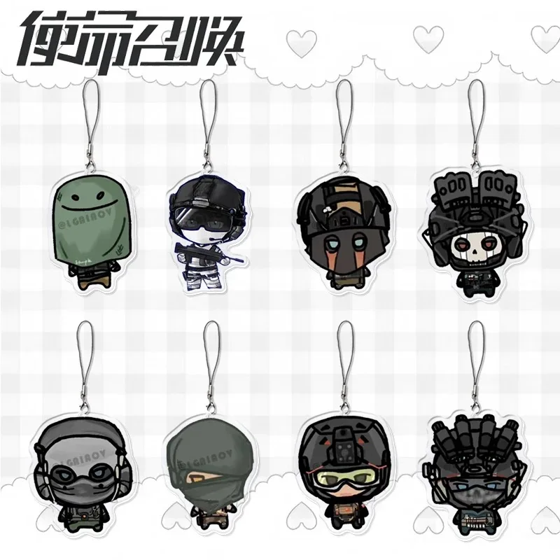 

Call of Duty Peripheral Acrylic mobile phone chain schoolbag backpack pendant decoration ins pendant anime Keegan