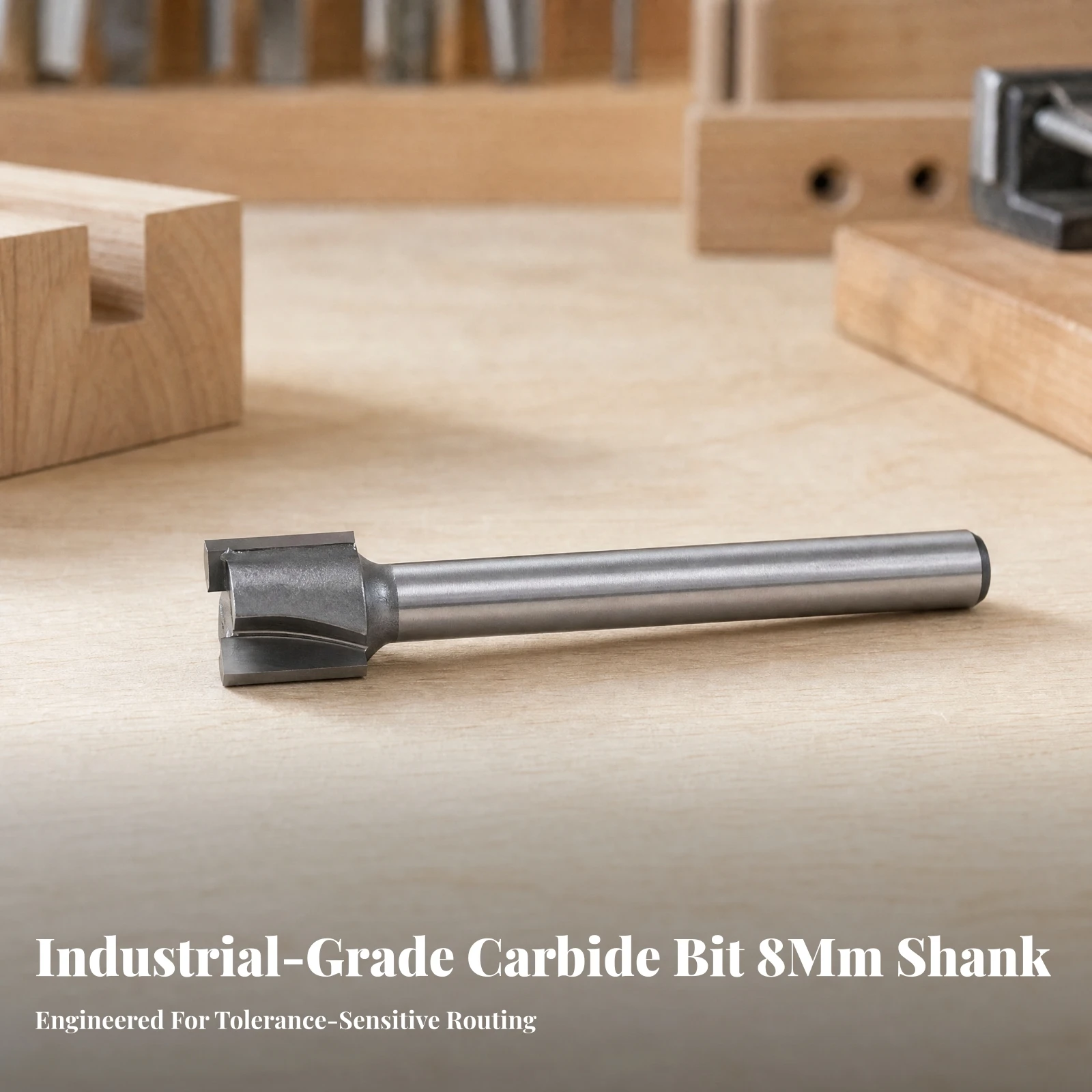 Woodworking Groove - Straight Router Bit Extended Straight Grooving
