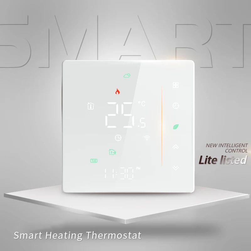 Termostato de calefacción Wifi para suelo caliente, controlador de temperatura Digital de caldera de Gas, 220V, Tuya, Smart Life, Alexa, asistente