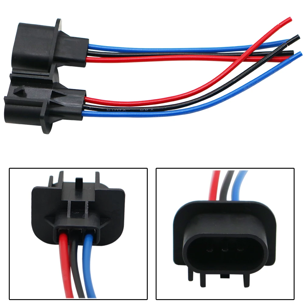 1PCS H13 H11 9005 9006 9007 H16 H7 Headlight Bulb Male Wire Harness Connector Wiring Plug Socket Adapters Bulb Holder