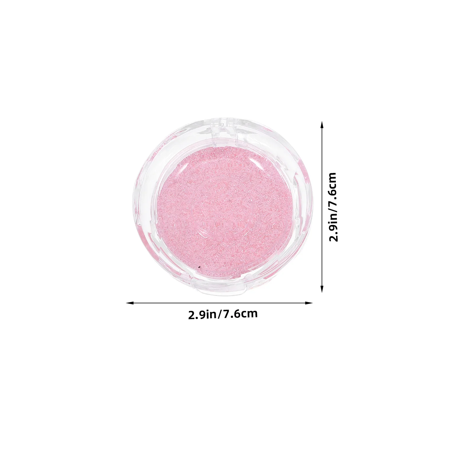 Scatole portaoggetti per ciglia da 3 pezzi Custodia per ciglia riutilizzabile con fondo glitter 3D piccola per custodie da imballaggio per organizer per truccatori da viaggio