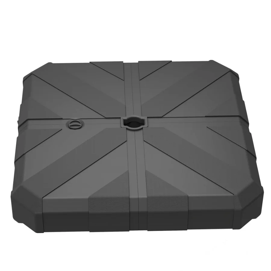 

Square Patio Umbrella Base Cantilever Offset Umbrella Base Heavy Duty Outdoor Umbrella Stand Base Filled Up to 143lbs with Sta