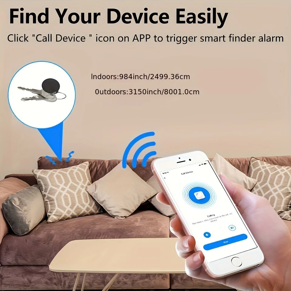 Tuya Wireless BLE Key Finder Smart Tracker Anti-lost Alarm Tracker Child Bag Wallet APP Record 80DB Anti Lost Tag