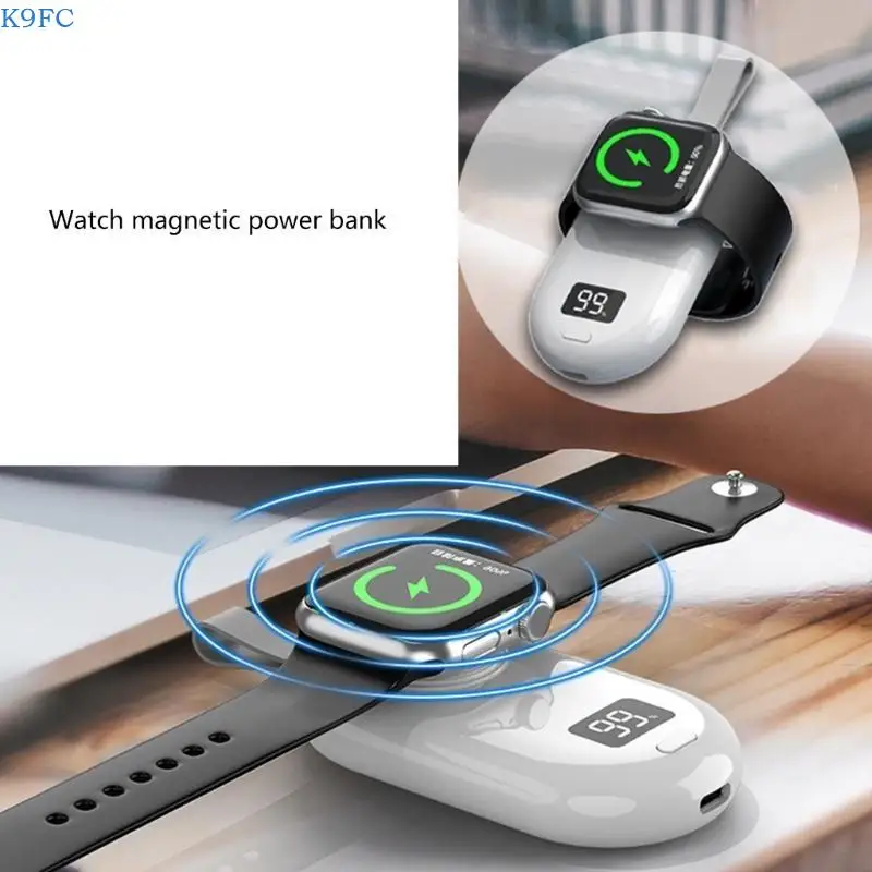K9FC Versatile Mini Durable Wireless Fast Charging for Watch 9 8 7 6 5