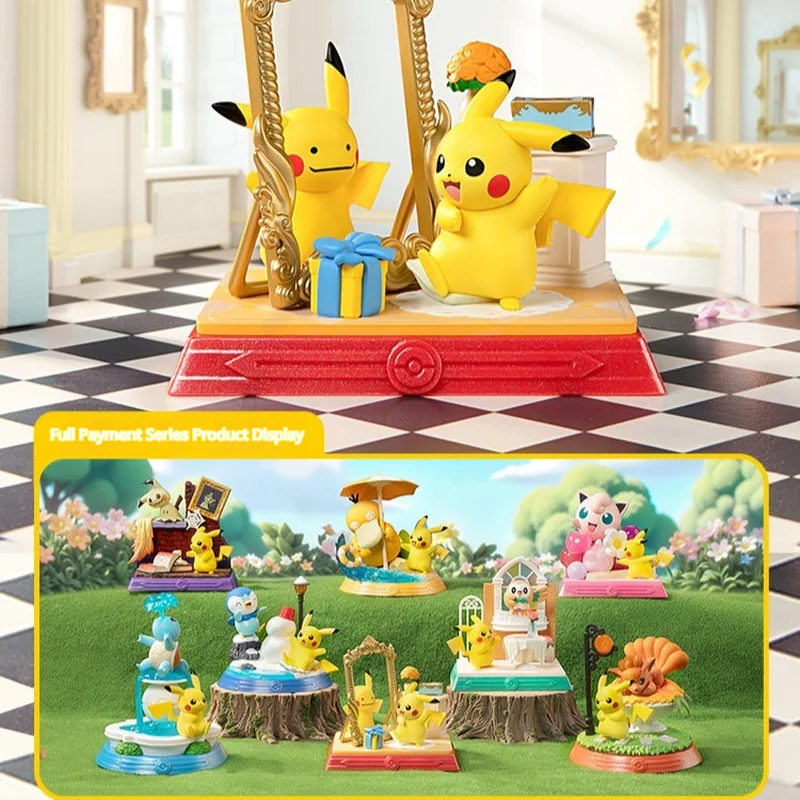funism-ポケモン-ブラインドボックス-ピカチュウと仲間たち-コレクタブルフィギュア-おもちゃ-デスクトップオーナメント-アニメ周辺機器-ポケモンファン向け