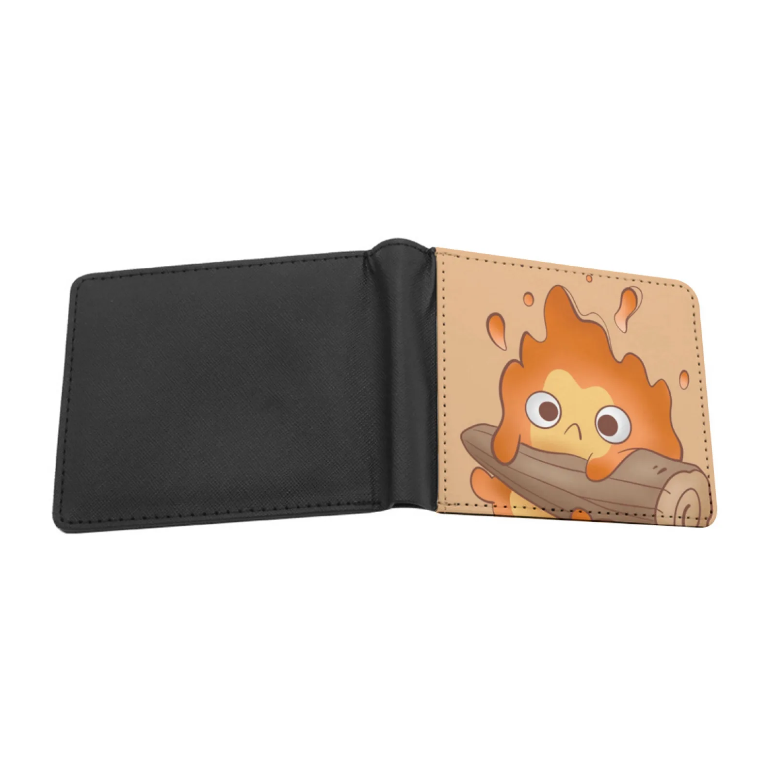 Fire Pal Men's Wallet Pu Leather Wallet Multifunction Credit Card Purse Sandwich Animal Adorable Animal Drawing Cat Kitten