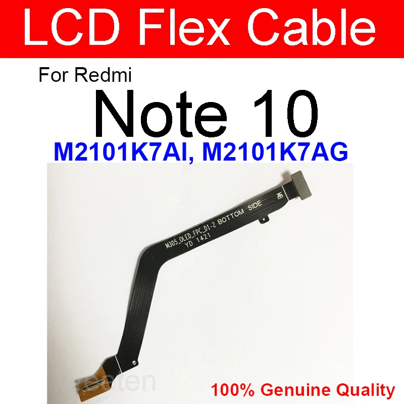 LCD Motherboard Connector Flex Cable For Xiaomi Redmi Note 10 Note 10S Note 10 Pro Max 5G Mainboard LCD Display Connector Ribbon