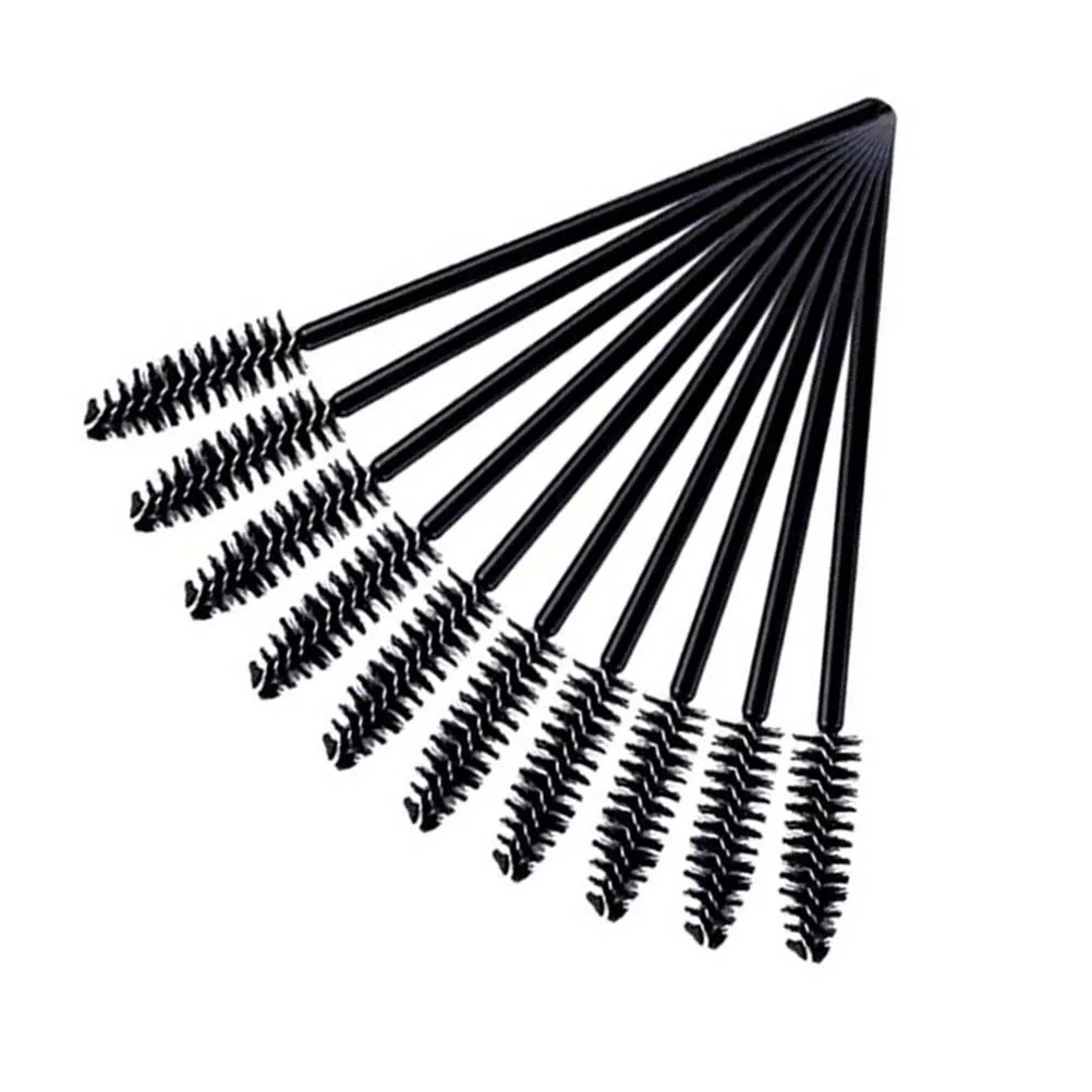 

12Pcs Makeup Eyelash Brush Applicator Tools for Separating Styling Natural Lashes Eyebrows Portable Salon Home Use Black Mini