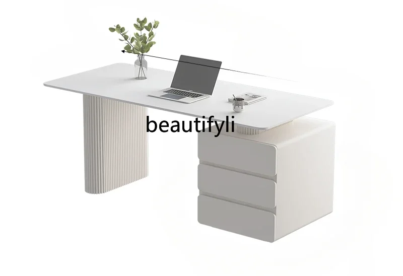 

LJYDesk Computer Desk Bedroom Household, Small Slate Desk Simple Modern Rectangle Table