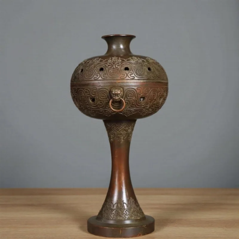 

Han-pattern plum blossom , indoor sandalwood burner, office Zen-style antique high-waisted incense