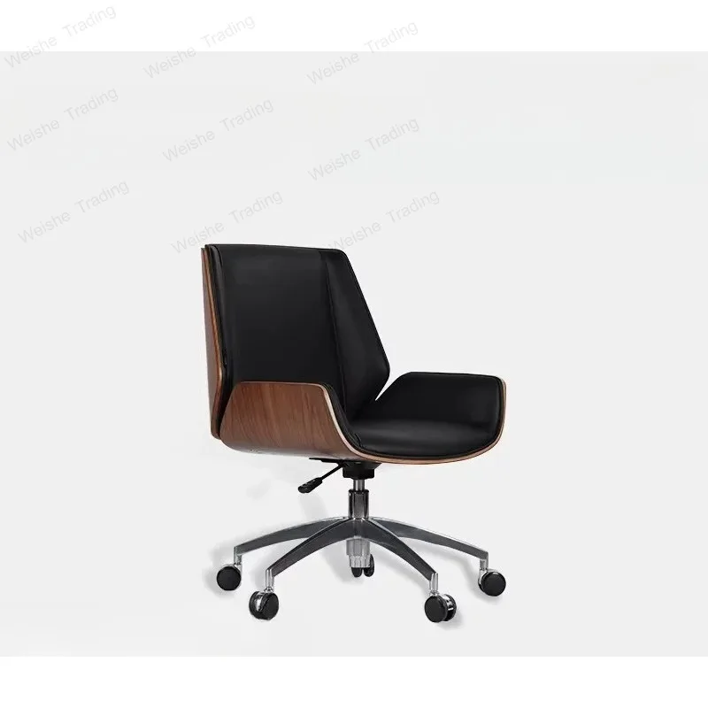 Modern simple home computer chair, Italian light luxury rotating study office chair