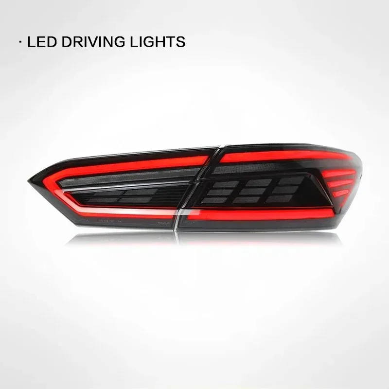Car LED Tail Light Accessories For Toyota Camry 2018-2022 Auto Rear Fog DRL Brake Turn Signal Lamp Plug And Play