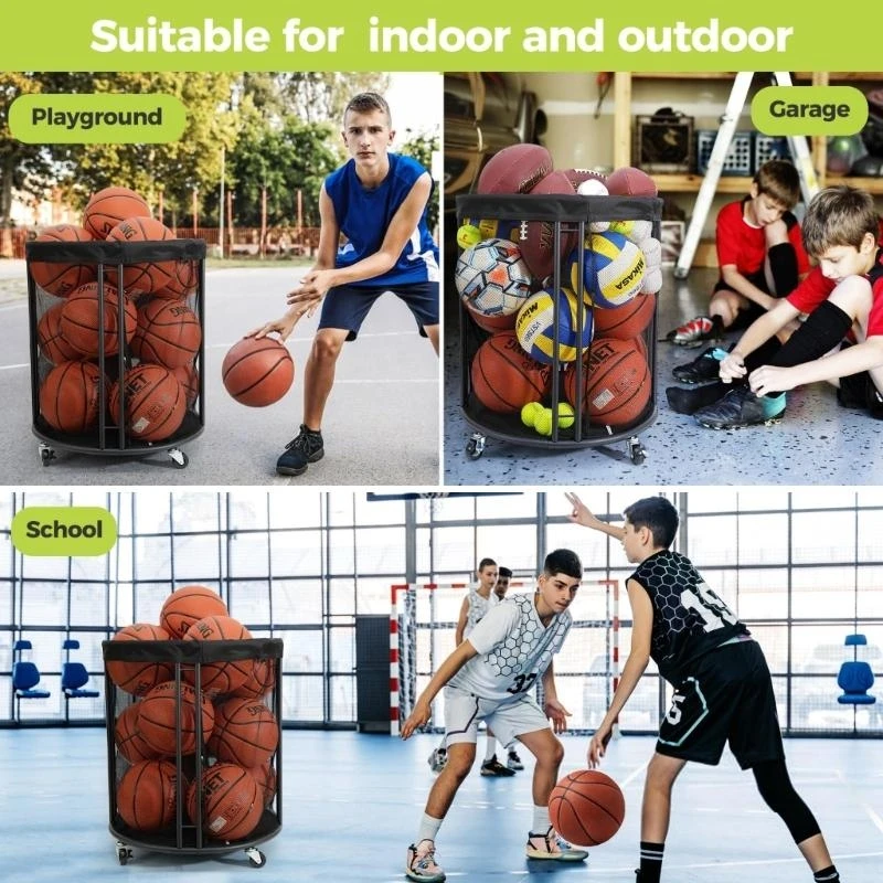 

Ball Holder Ball Storage Cart Ball Storage Bin for School