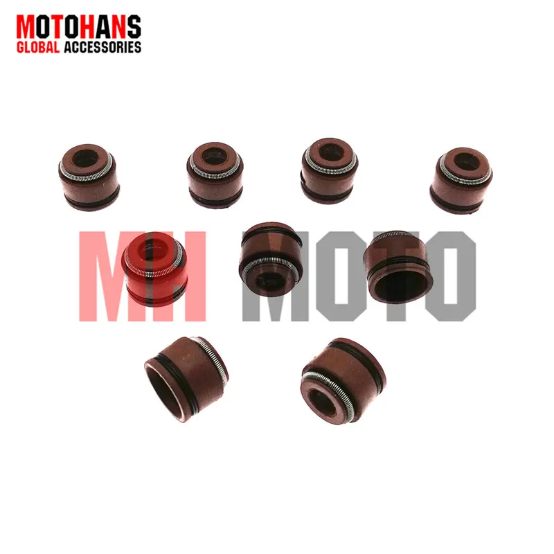 10PCS MOTORCYCLE VALVE OIL SEAL FOR 139QMB GY6 50 152QMI GY6 125 157QMJ GY6 150 SYM SYMPHONY SR125 SR150  SCOOTER ATV