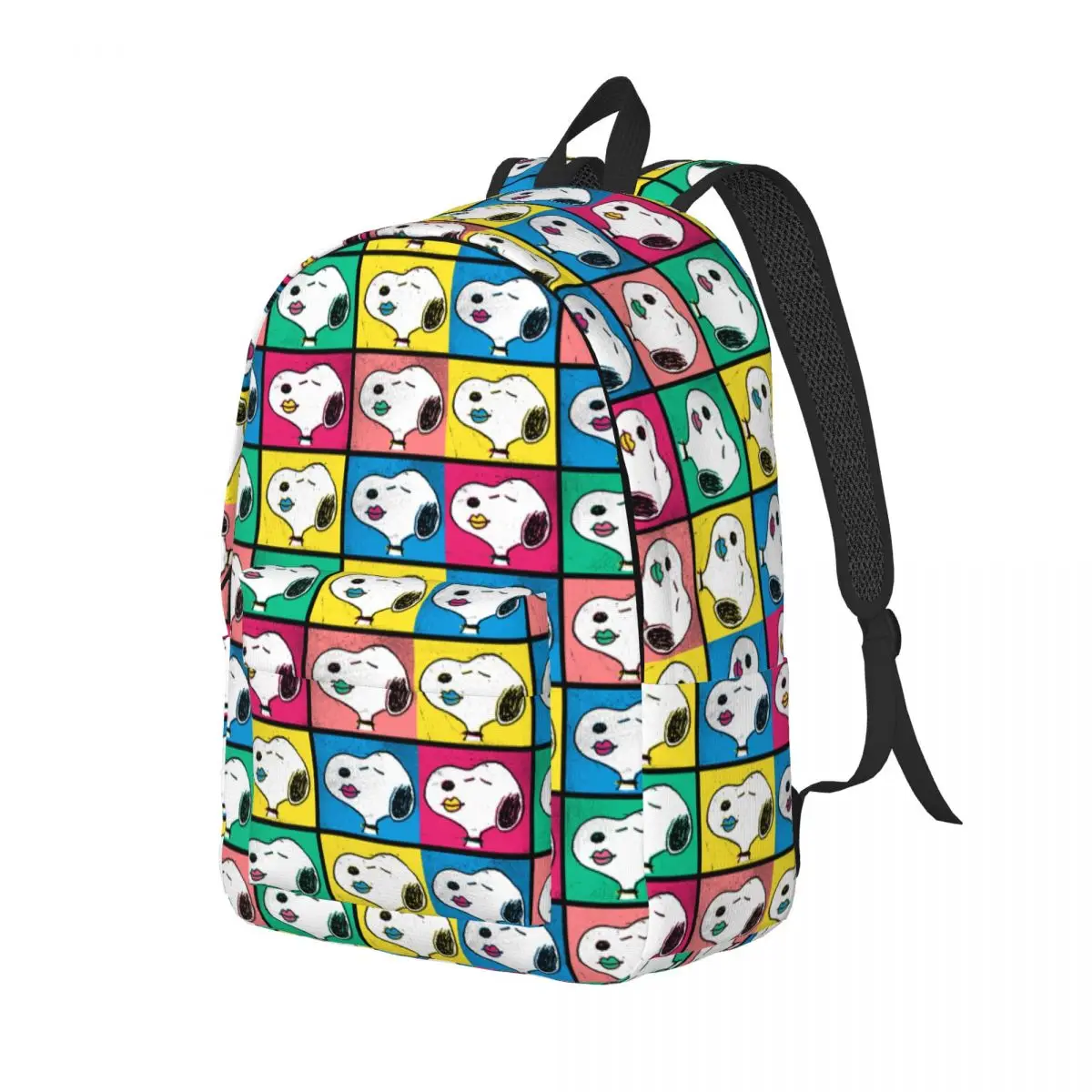 Pop Art Snoopy Cartoon Backpack for Men Women Cool High School Work Daypack Peanuts Laptop Computer Shoulder Bag Lightweight