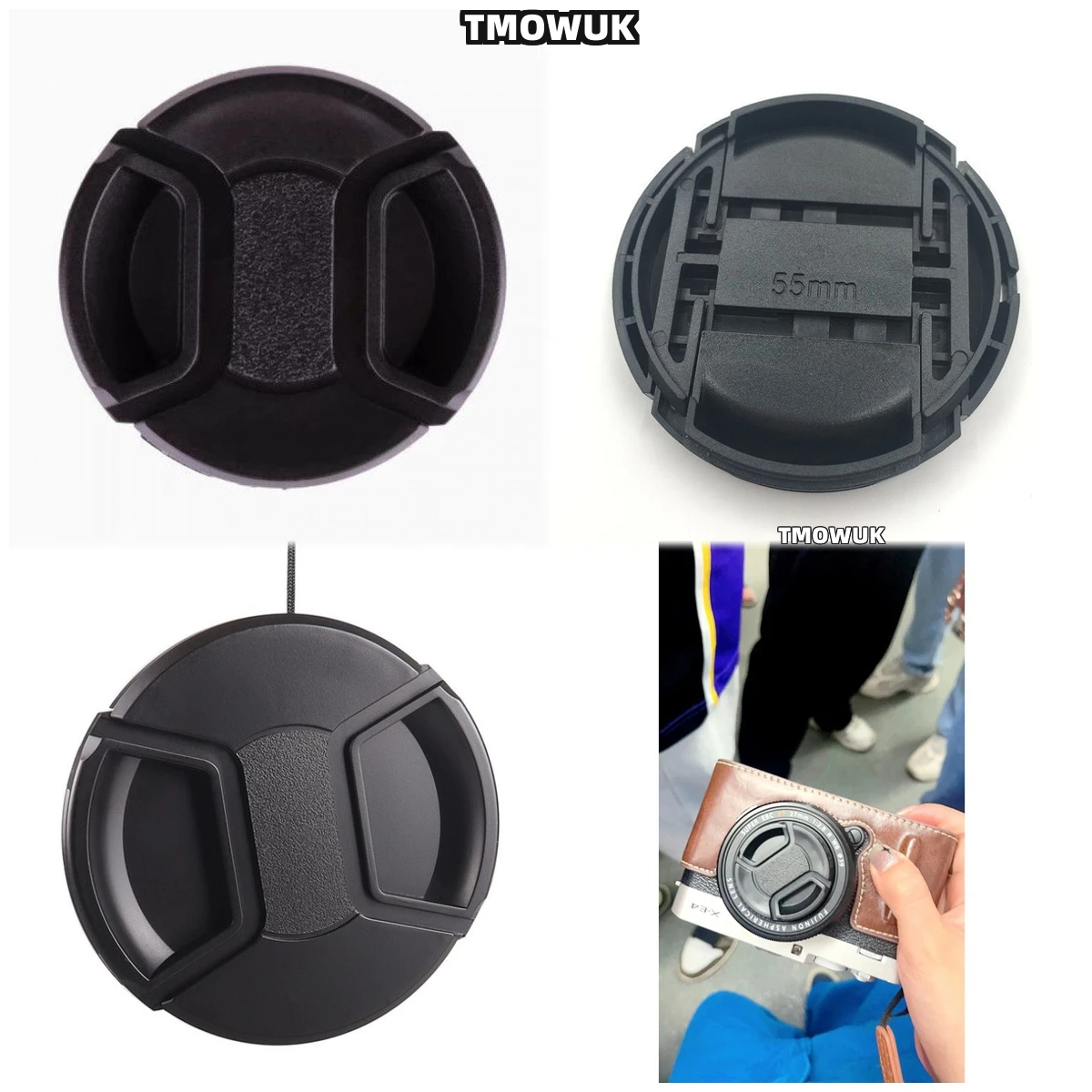 

For Leica M10 Monochrom M11 T SL R7 R8 R9 S3 S (Typ 007) Leicaflex SL2 X - U Camera Lens Cap Protective Cover Center Pinch Snap-