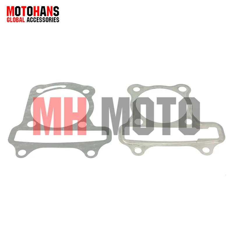 5 SETS GY6 80CC TO 120CC 47MM TO 52MM BORE CYLINDER AND HEAD GASKET FOR 139QMB ENGINE 4T CHINESE SCOOTER ATV QUAD