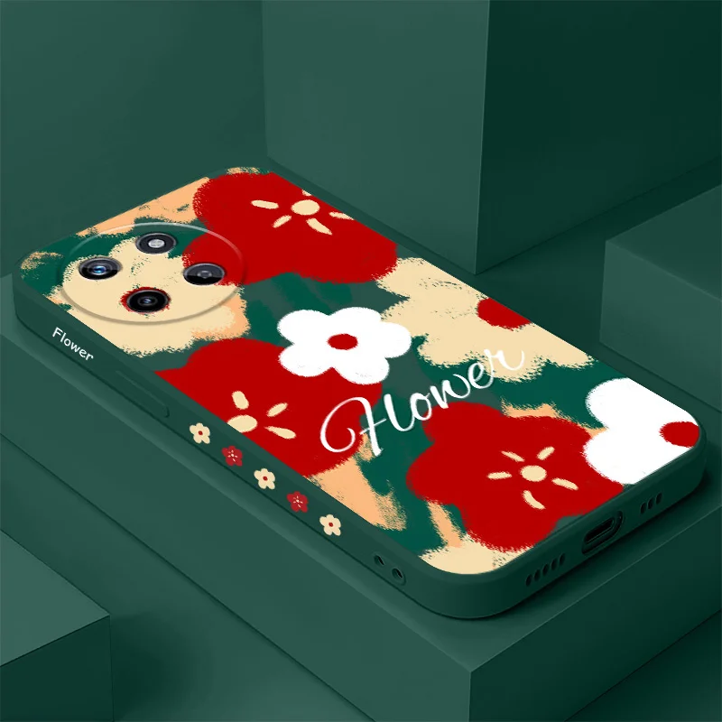 

Romantic Filaments Phone Case For OPPO Realme 14 13 12 11 10 9 9i 8 8i 7 Pro Plus C35 C21Y C25Y C25 4G 5G Liquid Silicone Cover