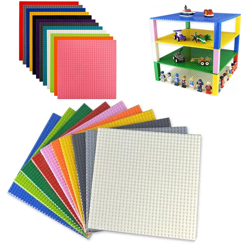 لوحات بناء فردية مزدوجة الجوانب 32x32 16x16 16x32 نقطة لتقوم بها بنفسك مشهد مقلد قاعدة مكعبات البناء متوافقة مع العلامات التجارية الكبرى