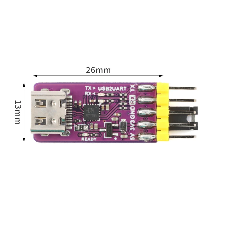 CH343P USB To Serial Port Module 6Mbps 5V3.3V TTL UART CH343 Debugging Burning And Downloading Type-C Mini Switch Instead CH340