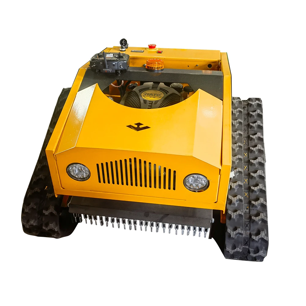 

Hot Sale Crawler Robot Lawn Mower Gasoline Self Propelled Garden Zero Turn Remote Control Lawn Mower With Rubber Tracks