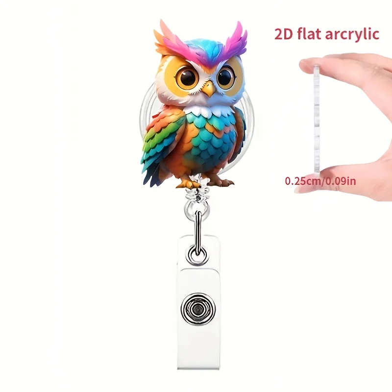 Carrete de insignia retráctil elegante con Clip de Metal, para enfermeras, trabajadores de oficina y estudiantes, elementos esenciales para la escuela y la Oficina, 1 ud.