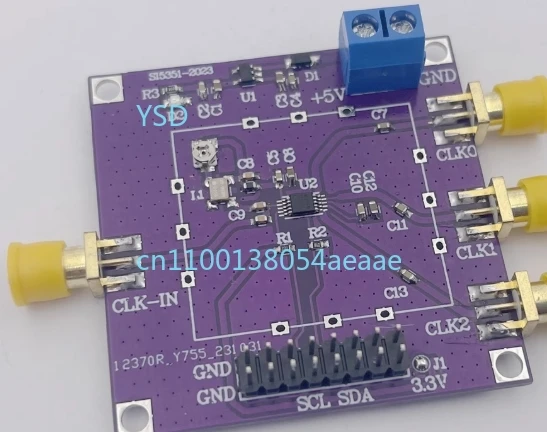 

SI5351 temperature-compensated 200M adjustable frequency generator for square wave signals.