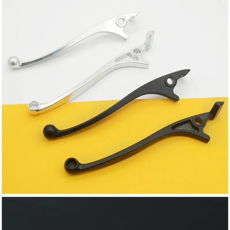 Fahrrad-Bremshebel Ergonomisch Verschleißfest Schwarz Silber Links Rechts Hebel für Mountainbike Straßenfahrrad Tägliches Radfahren Upgrade-Teile – Detail 1