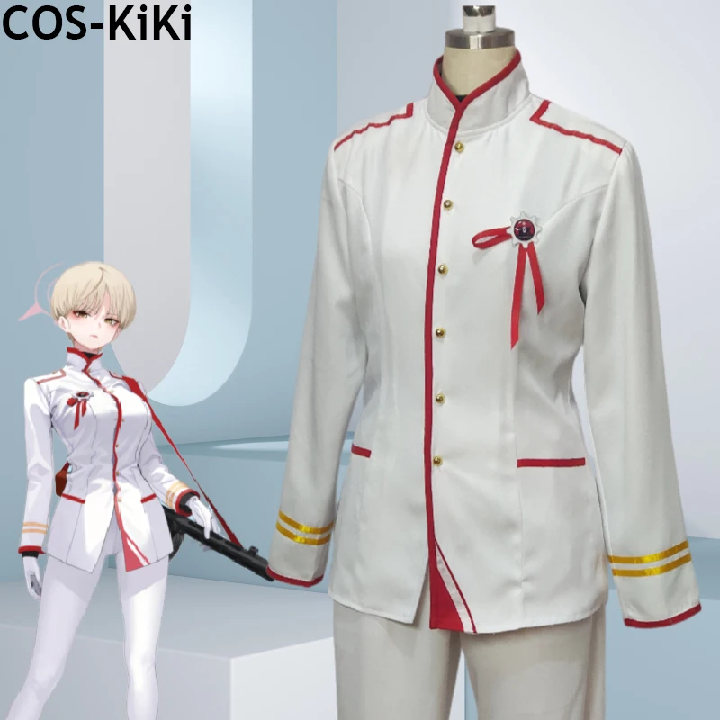 

COS-KiKi Blue Archive Marina Game Suit Cosplay Costume Handsome Uniform Halloween Carnival Party Role Play Outfit Any Size