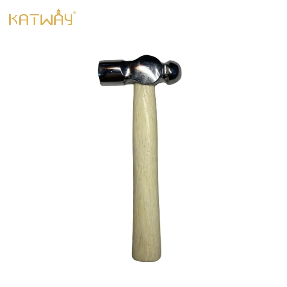 KATWAY Multi-Function Mini Hammer Walnut Smashing Tool with Round Head and Wooden Handle, Car Escape Hand Hammer HH-AA62