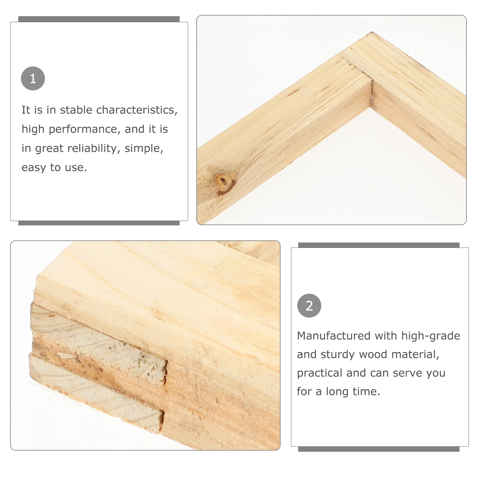

Screen Printing Frame Wooden Durable Practical Household DIY Reusable Washable Printing Frame for T-Shirt Fabric Crafts