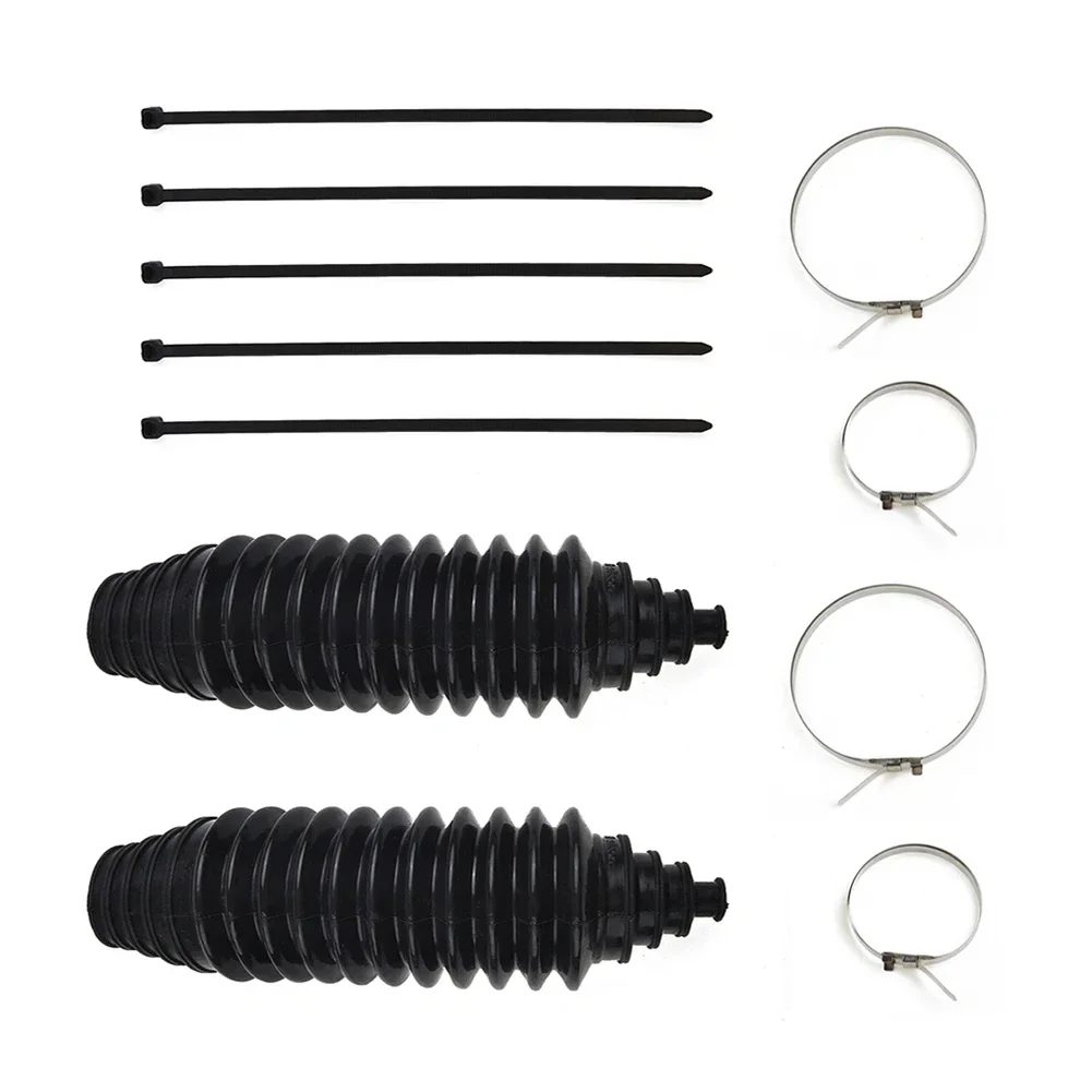 Car Silicone Rack Pinion Steering Gaiter Pinion Boots+Cable Ties+Clamp Kit Gaiter Pinion Boot Climp Cable Ties