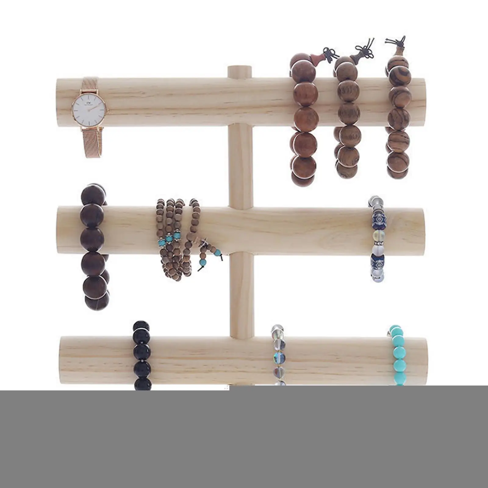 Pulseiras Display Stand Rack, 3 Camadas, Cabelo Cordas, Bangle, Relógio, Fotografia