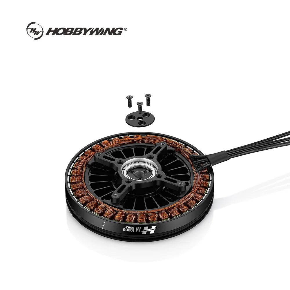 

Hobbywing HM-10005-UL Сверхлегкий двигатель для дрона с мультикоптером, 11 кг, макс. 4,5 кг, вес отключения, 100 кВ, 100 мм, бесщеточный двигатель для дрона постоянного тока