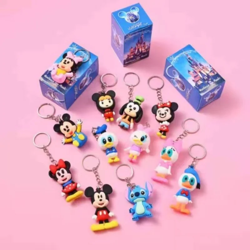 12 pz Minnie Mouse Anime Portachiavi Scatola Misteriosa Figura Giocattoli Carino Lilo Stitch Cieco Scatola Giocattolo Per Bambini Per Adulti Compleanno Regali Di Natale