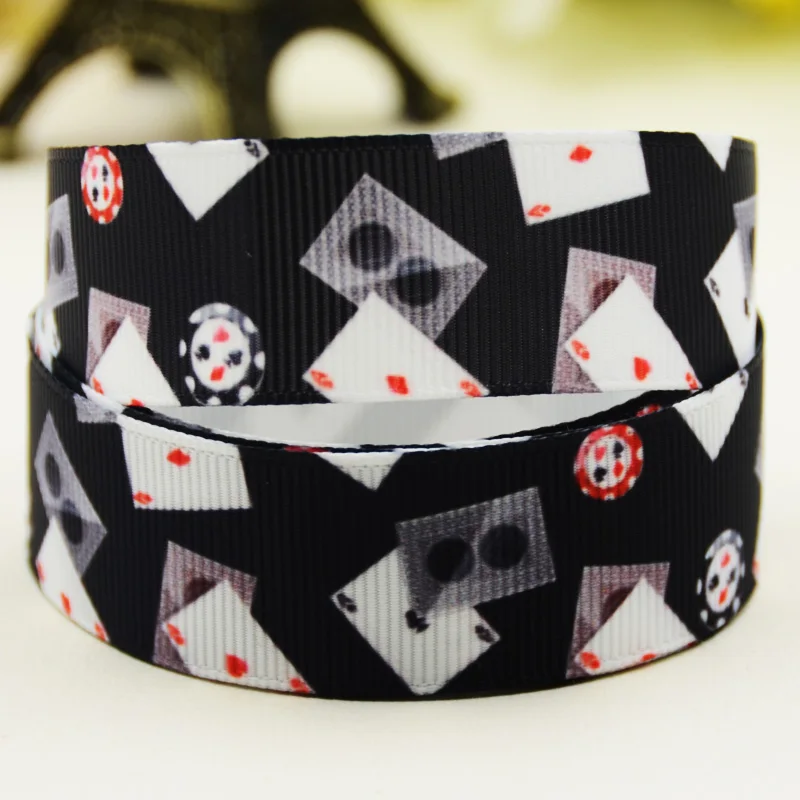 22 مللي متر 25 مللي متر 38 مللي متر بوكر شخصية كرتونية مطبوعة Grosgrain الشريط DIY بها بنفسك فيونكات شعر حفلة ميلاد سعيد هدية مواد الديكور 10 ياردة #5