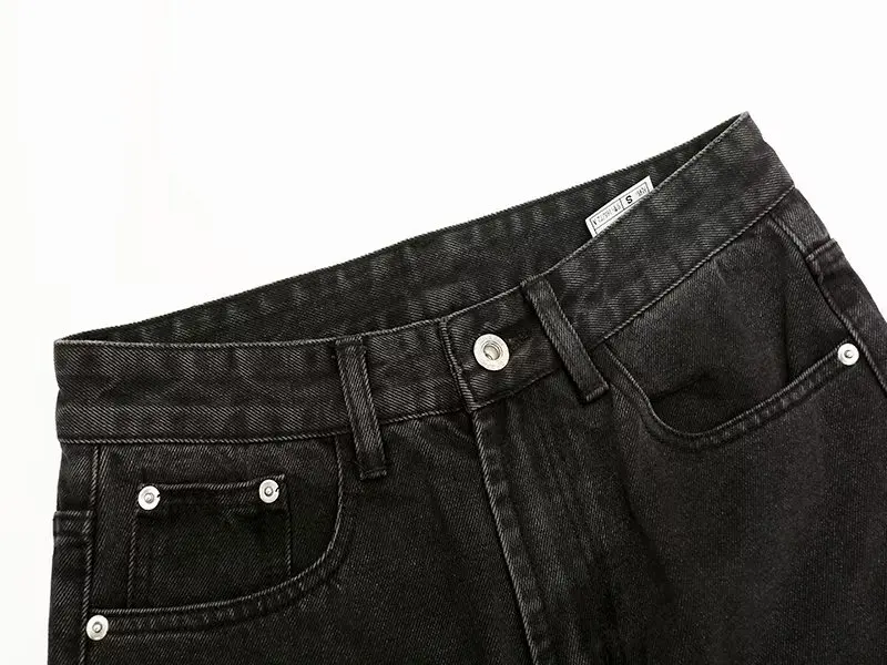 2026 Cooles Design Camouflage Patchwork Gerade Herren-Jeans Y2K Kleidung Hip-Hop Gewaschene Schwarze Lässige Lange Hosen Ropa Hombre – Detail 18