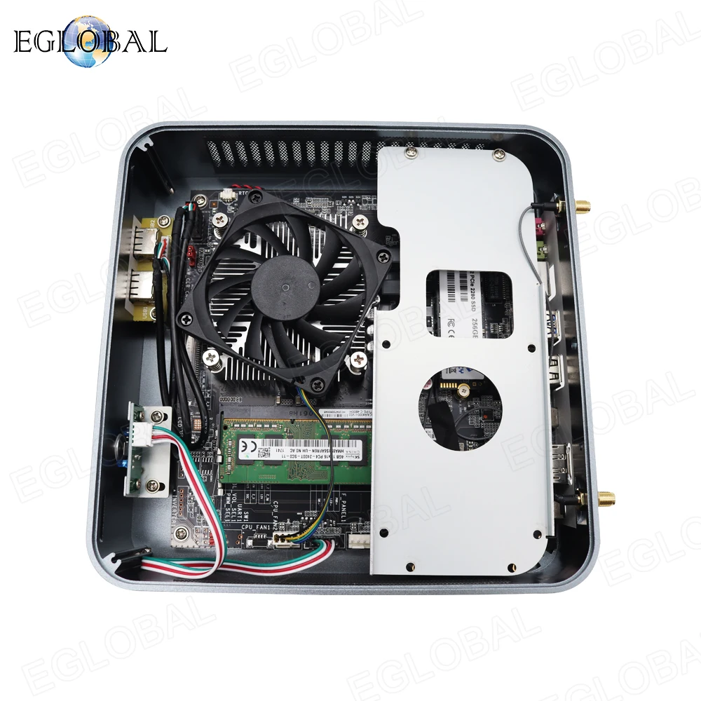 Eglobal AMD Mini PC Ryzen 7 4800H Gaming Desktop Computer 2 * DDR4 M.2 NVMe Windows 11 10 Radeon Graphics 3 * 4K Display HTPC WiFi6