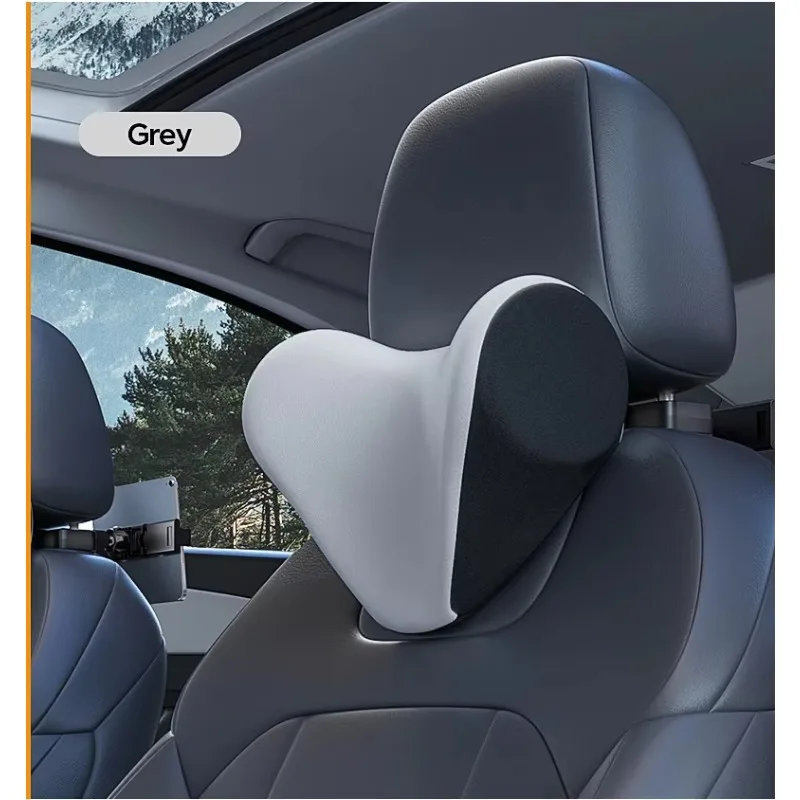 Car seat headrest Neck pillow Headrest bracket Adjustable U-shaped pillow cushion with mobile phone holder